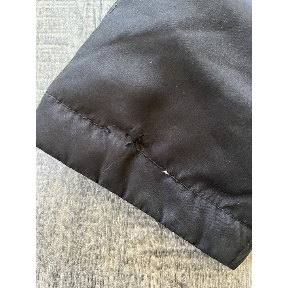 Larry Levine Feather Down Hooded Coat Black Quilted Faux Fur Removable Hood, S - Picture 8 of 15